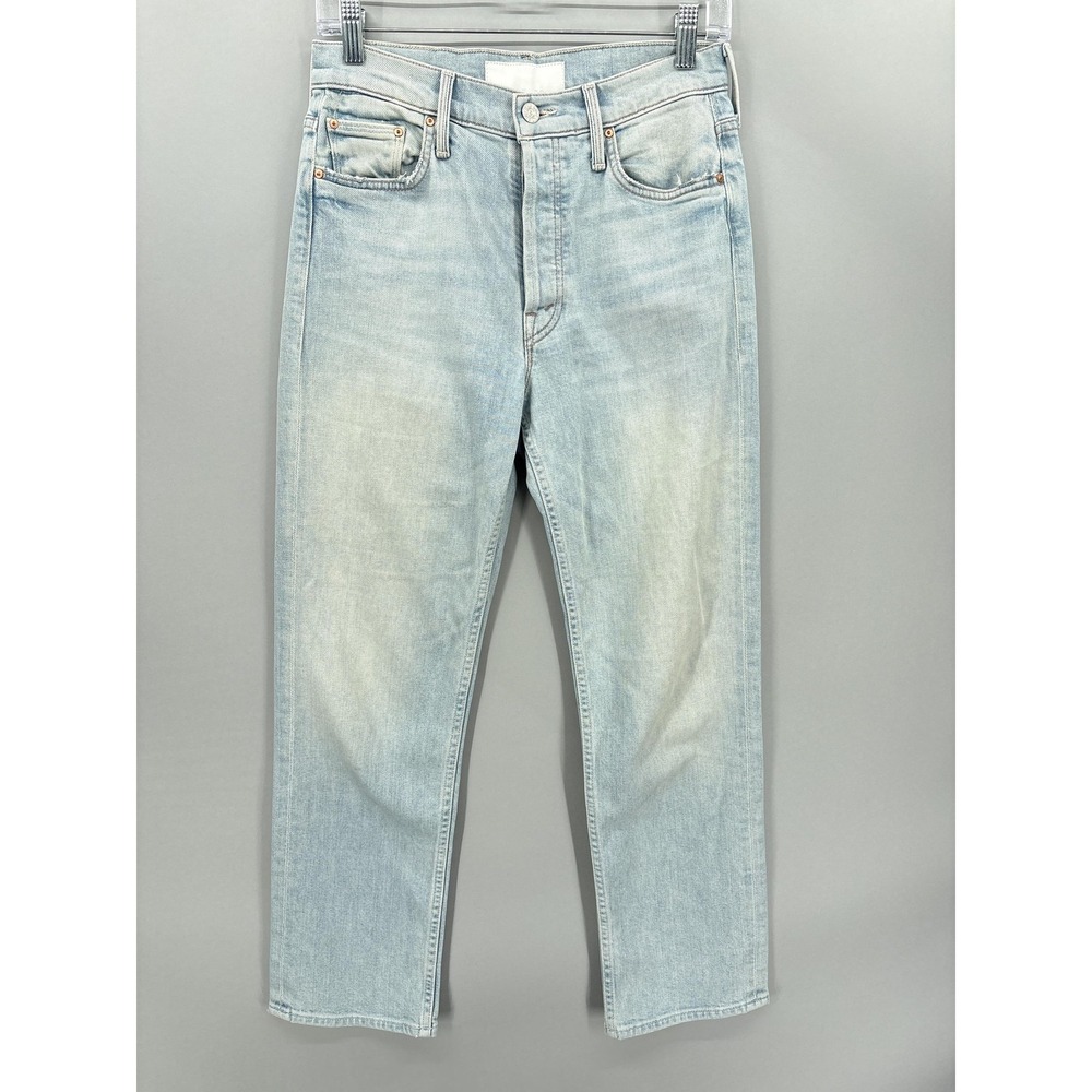 Mother Jeans Womens 26 Blue The Tomcat High Rise Straight Button Fly Superior